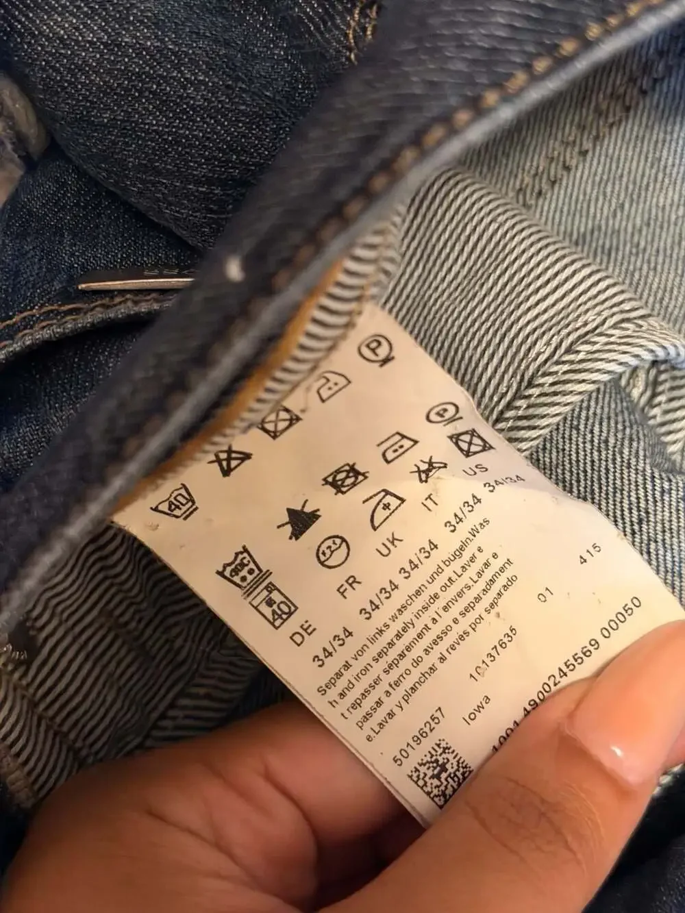 BOSS Hugo Boss IOWA Regular Fit Jeans Size 34x34 - Picture 5 of 6